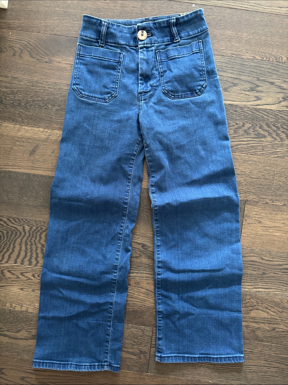 Maeve by Anthropologie Women’s The Colette Blue Jeans high ride wide leg 25P